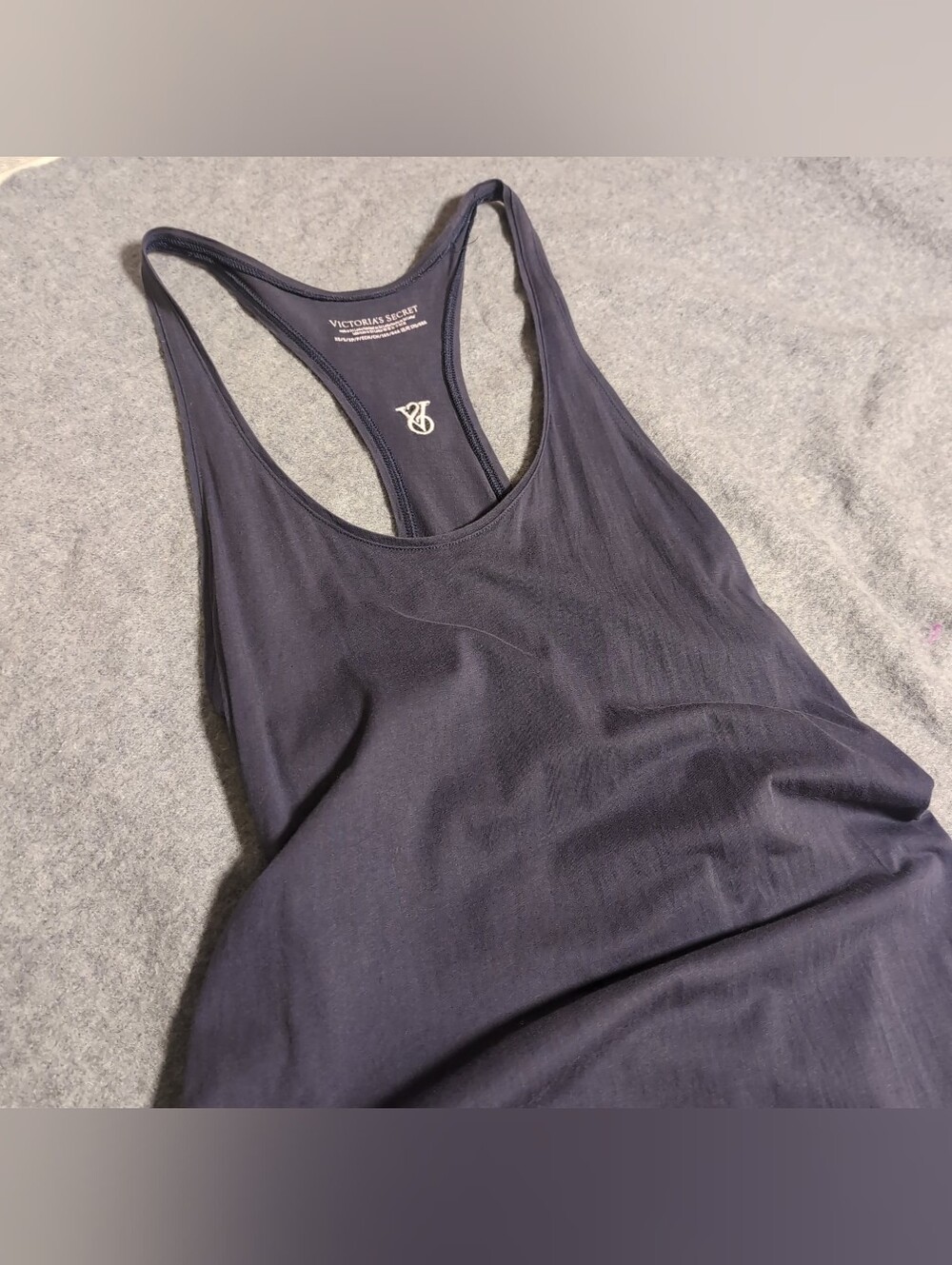 Victoria’s Secret Women’s X/S Gray Racerback Tank Maxi Lounge Dress New